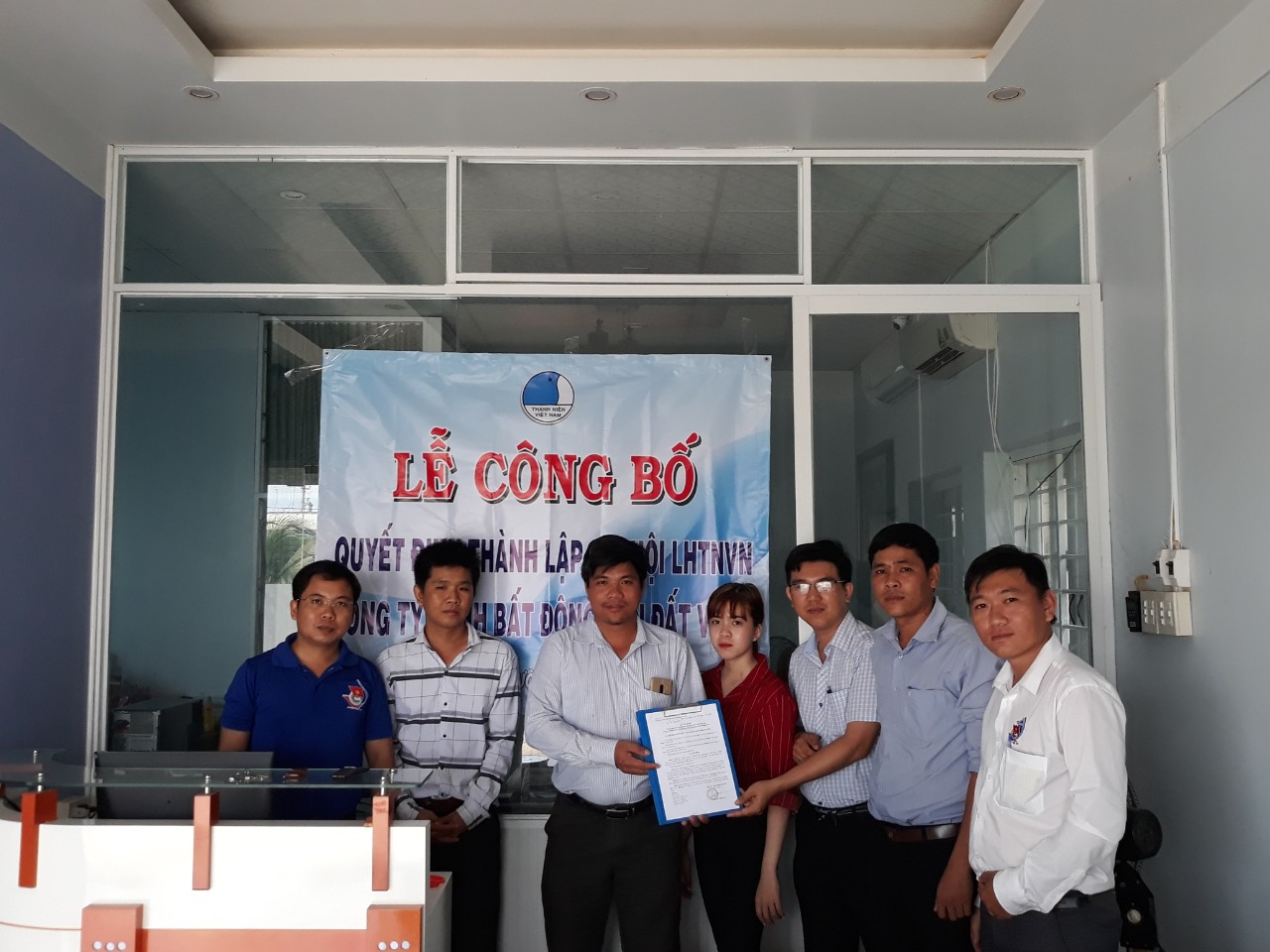 Công ty TNHH ĐẦU TƯ BĐS ĐẤT VÀNG gia nhập hội Liên Hiệp Thanh Niên Việt Nam